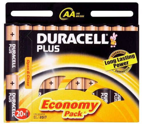 Duracell Plus Alkaline Batterie (AA, LR6, 1,5 Volt) 20 Stück