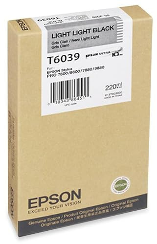 Epson T6039 Tintenpatrone, Singlepack, hell hell schwarz
