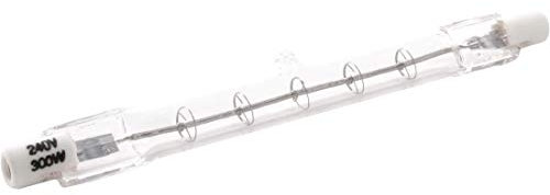 Bare Infrared Quartz Heat Bulb R7 118mm, Spare or Replacement 118mm Bulb for IR 300W Lamp, CC531