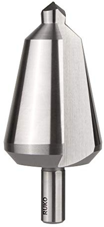 RUKO HSS Tube and Sheet Drill Bit, CBN Ground with Split Point, Bright Finish, 24.0-40.0 mm Drilling Range, Size 4, 89.0 mm Length, R101004