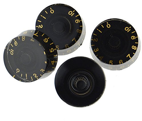 4 x schwarz Gitarre Speed-Control Regler Ton Volumen Regler Töpfe für E-Gitarre
