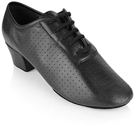 Ray Rose - Damen Trainerschuhe/Practice Shoes 415 Solstice - Leder Schwarz - Normalweite - 4 cm Blockabsatz