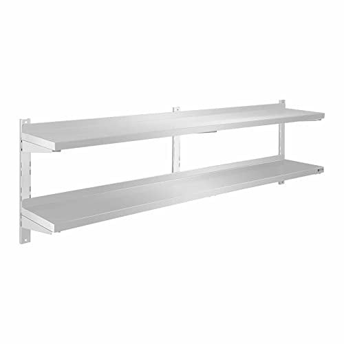Royal Catering - RCWR-180.2 - Estante metálico para Cocina - 2 baldas - 180 cm