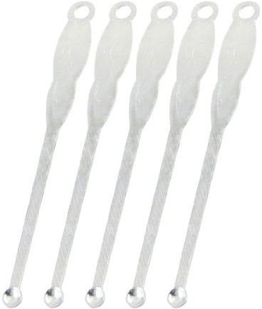 Sourcingmap 5 Pcs Silver Tone Flower Print Round Ear Spoon Metal Earwax Remover Curette
