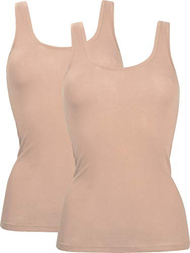 Con-ta Damen-Unterhemd 2er-Pack haut Größe 40