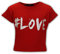 A2Z 4 Kids #Love Printed Crop Top Short Sleeves T Shirt Summer Fashion - #Love Crop Top Red 13