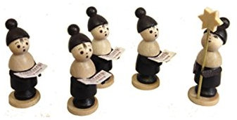 Rudolphs Schatzkiste Miniaturfiguren Kurrendefiguren bunt klein HxBxT 3-4,5x1x1cm NEU Seiffen Erzgebirge Dekoration Holzfiguren Weihnachten Fensterschmuck Spielzeug Deko Weihnachtsfigur