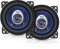 Pyle Par de altavoces para auto de 4”, Coche, Cono de inyeccion de polietileno azul, Pico de 2 vias de 180V, Frecuencia de 20Khz, 4ohm, Bobina movil ¾