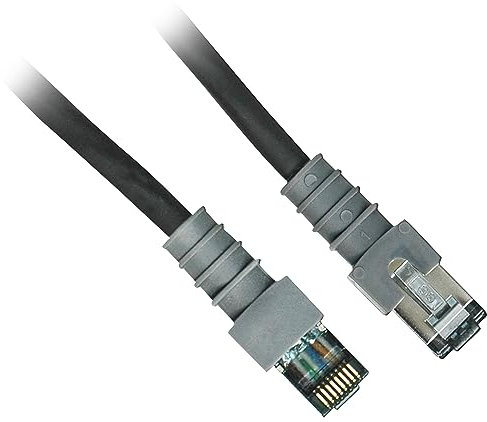 Patchsee PCI6-DPF/100 DirectPatch Patchkabel mit FTP (Cat6 RJ45, PCI Stecker, 30m) schwarz