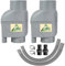 FILTRO PER ACQUA PIOVANA FILTRO PLUVIALE T33 FILTRO PER GRONDAIA 2 pz. zinco