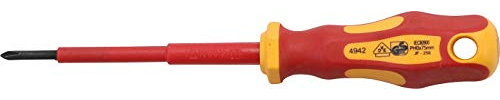 BGS 4942 | Destornillador VDE | cruz PH0 | Longitud de cuchilla 75 mm