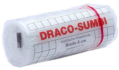 DRACOSUMBI Fixierbinde 8 cmx4 m weiß 1 St