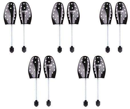 5 Paar Set – Schuhspanner aus Kunststoff – mit Spiralfeder – Form: Herren KOMFORT – Made in Germany – z2482 (39-41)
