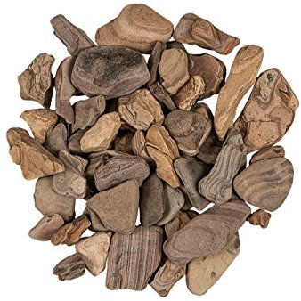 Pflanzwerk® Pflanzkübel Dekosteine Zierkies Big Canyon Rocks Braun 5KG *Frostbeständig* *UV-Schutz* *Qualitätsware*