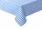 texpot Landhaus Tischdecke 100 x 100 cm blau-weiß kariert 100% Baumwolle