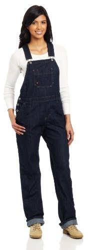 Dickies Donna, Salopette comoda Bib dal taglio dritto, INDIGO SCURO, XXL