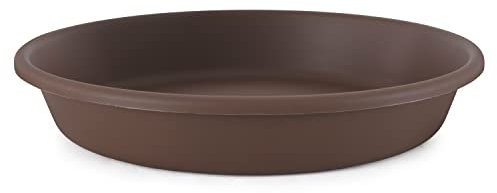 The HC Companies Soucoupe Ronde en Plastique pour Plantes, Chocolat, 40,6 cm