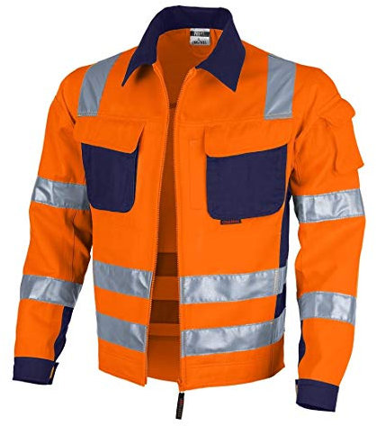 Qualitex Warnschutz-Jacke PRO MG 245 - orange/marine - Größe: XL