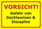 Melis-Folienwerkstatt Schild Dachlawinen Eiszapfen - 30x20cm - Bohrlöcher - 3mm Hartschaum – 20 VAR S00018-006-C