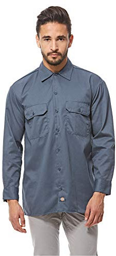 Dickies Men's 574 - Long Sleeve Top - Blue (AIR Force), Large (Manufacturer Size: Large)