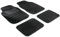 Walser Auto-Teppich Velours, Universal Fußmatten-Set Nadelfilz Velours, Automatten 4-teilig, Allwettermatten, Auto-Schutzmatte, PKW-Teppich schwarz