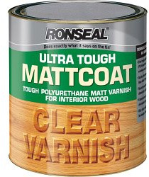 Ronseal Ultra Tough Varnish Matt Coat 250ml