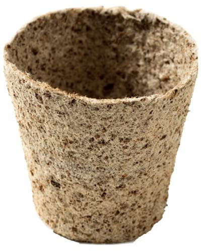Nutley's Round 8cm Peat-Free Fibre Plant Pots Biodegradable (Quantity: 50, Size: 8cm)