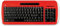 Techmade VKL-930-MILAN AC Milan 1899 Tastiera, Multimedia, Layout Italiano, Rosso/Nero