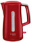 Bosch Kabelloser Wasserkocher Compact ClassTWK3A014, Schnelles Aufheizen, Wasserstandsanzeige Beidseitig, Überhitzungsschutz, Rot - 1,7 L, 2400 W