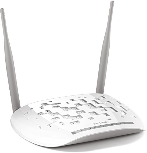 [Vecchio Modello] TP-Link TD-W8961N-IT Modem Router, Wi-Fi N300 Mbps, 4 Porte Fast Ethernet, Incluso Splitter, Antenne, Versione in Lingua Italiana, Bianco