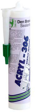Mastic acrylique exterieur Acryl 306 Blanc 300ml Den Braven