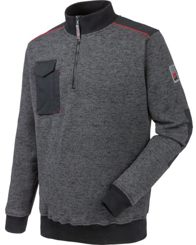 WÜRTH MODYF Fleecetroyer Perseus – Weicher Fleece Pullover mit Stehkragen – perfekt für Handwerk, Werkstatt, Arbeiten im Freien in anthrazit, hellgrau – Größen XS - 4XL