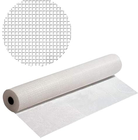 Baupark24 - Armierungsgewebe Außen & Innen – 2Stk.1m x 100m - Flächengewicht 70g/m² - Putzgewebe Weiß - Putzgewebe zur Fassadendämmung - Putzgewebe Armierungsgewebe