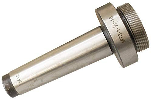 Kutlu Deutschland GmbH MK3 Kegeldorn Drehbank/Fräser mit 1-1/2-18 UNEF Gewinde für Ausbohrkopf (inkl. Chuck Key) für Drehmaschine und Fräsmaschine aus Eisen