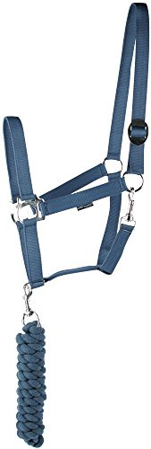 Harry's Horse Halfterset Initial, Farbe:Navy, Größe:cob