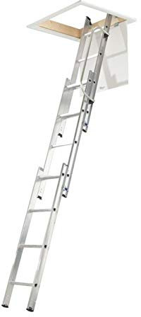 Werner Loft Ladder 3 Section with handrail