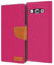 Conie Samsung Galaxy S3 / S3 Neo Hülle für Galaxy S3 / S3 Neo Tasche, Textil Denim Jeans Look Booklet Cover Handytasche Klapphülle Etui mit Kartenfächer, Pink