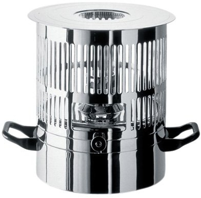 Alessi 90111 LA Cintura di Orione, Rechaud aus Edelstahl 18/10, Durchmesser 20 cm, glänzend poliert