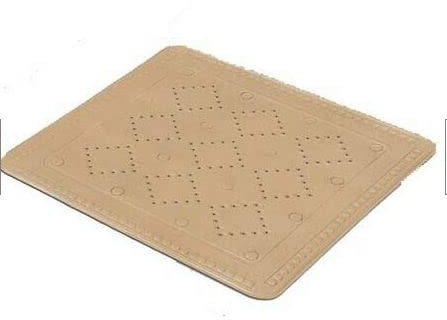 Kleine Wolke Casablanca Badteppich, hochwertiger, weicher PVC-Schaum, Beige, Duschwanneneinlage 55x55 cm