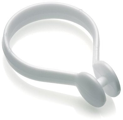 Croydex White Button Shower Curtain Rings 12pk, 75g, 34F