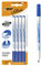 Bic Velleda 1721 Filzstift, trocken abwischbar, Blau, 4 Stück