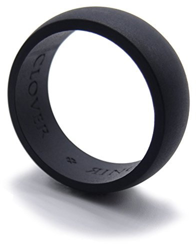 Cloverring Silikon-Hochzeits-Ring-Geschenk-Beutel - medizinischem Silikon Wedding Band - Premium Fitness & Workplace Safety Ring Never Lose oder verkratzt Original-Ring, Stay Safe at Work & The Gym!