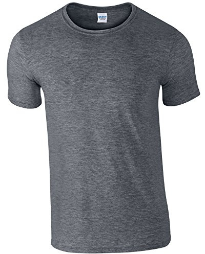 Gildan Mens Short Sleeve Soft-Style T-Shirt (2XL) (Dark Heather)