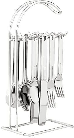 (20-Piece) - Flatware Set of 20 with 30cm hanging Stand