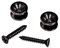 Planet Waves PWEP102 2 Solid Brass Guitar Strap End Pins Black Oxide