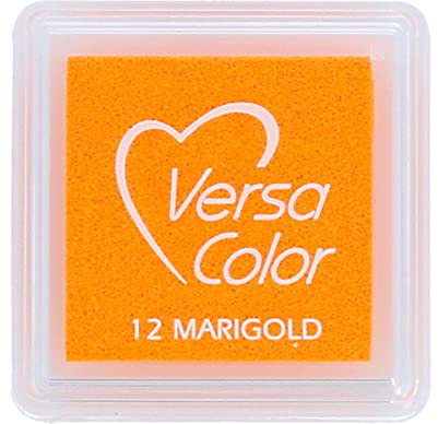 Tsukineko VersaColor Stempelkissen - Orange, Marigold - Klein - Deckend, Wassbasis - Wasserfest - Embossing