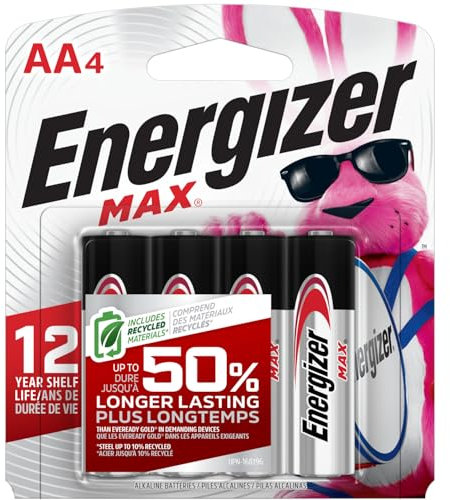 Energizer E91BP-4 AA Alkaline 4 Pk Batteries