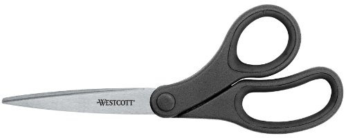 Westcott KleenEarth Basic Schere, 17,8 cm, Schwarz (15582)