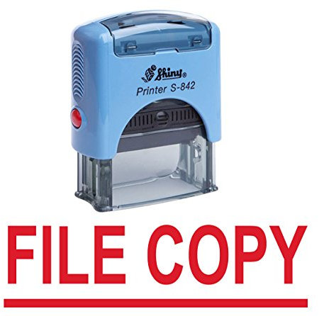 FILE COPY Selbstfarber Stempel Benutzerdefinierte Shiny Buro Stationar Stempel