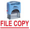 FILE COPY Selbstfarber Stempel Benutzerdefinierte Shiny Buro Stationar Stempel